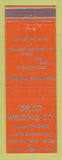Matchbook Cover - Delco Welding Roseville MI