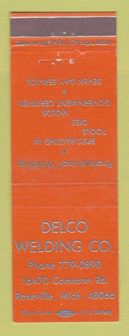 Matchbook Cover - Delco Welding Roseville MI
