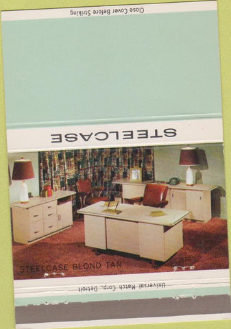 Matchbook Cover - Steelcase 60s Modern Furniture Grand Rapids MI 40 Strike