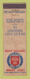 Matchbook Cover - Adcraft Sales Promotion Detroit MI Jobs WEAR