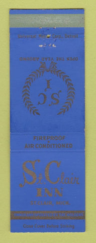 Matchbook Cover - St Clair Inn MI