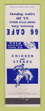 Matchbook Cover - 66 Cafe Alamosa Colorado