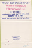 Matchbook Cover - Slusher Plumbing Supply Raytown MO 40 Strike