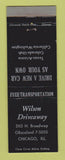 Matchbook Cover - Wilson Driveaway Chicago IL Cars
