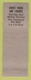 Matchbook Cover - Oxbow Lake Dance Hall MI