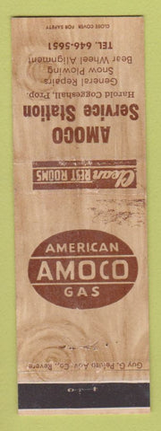 Matchbook Cover - Amoco oil gas Harold Coggeshall WEAR