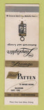 Matchbook Cover - Hotel Patten Chattanooga TN