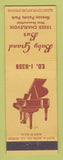 Matchbook Cover - Baby Grand Box Grosse Pointe Park MI
