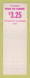 Matchbook Cover - Waikiki Prime Rib Grog Shop Hawaii