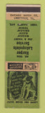 Matchbook Cover - Harper Lakepointe Service Detroit? MI GREEN Mobil oil gas