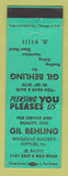 Matchbook Cover - Gil Behling Builder's Supply Detroit MI
