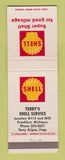 Matchbook Cover - Shell oil gas Terry's Frankfort MI