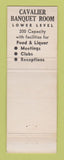 Matchbook Cover - The Black Knight Supper Club Detroit MI