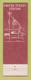Matchbook Cover - Porter Street Station Detroit MI