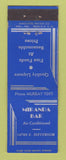 Matchbook Cover - Miranda Bar Detroit MI