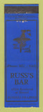Matchbook Cover - Russ's Bar Detroit MI WEAR
