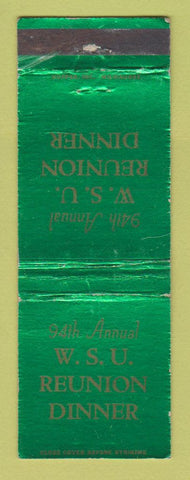 Matchbook Cover - WSU Reunion Dinner Wayne State Detroit? WEAR