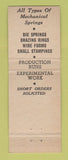 Matchbook Cover - Hyde Spring & Wire Detroit MI WEAR