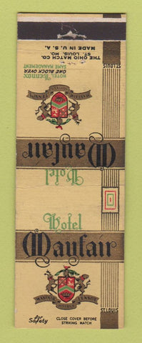 Matchbook Cover - Hotel Mayfair St Louis MO For Safety