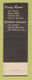 Matchbook Cover - St Francis Hotel San Francisco CA