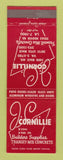 Matchbook Cover - JC Cornillie Builders Supply Concrete Detroit MI