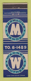 Matchbook Cover - Wagner Brothers Plating Metal Finishing Detroit MI