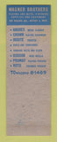 Matchbook Cover - Wagner Brothers Plating Metal Finishing Detroit MI