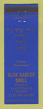 Matchbook Cover - Blue Gables Grill St Clair Shores MI