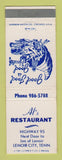 Matchbook Cover - Al's Restaurant Lenoir City TN