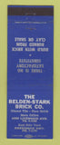 Matchbook Cover - Belden Stark Brick Detroit MI