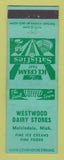 Matchbook Cover - Westwood Dairy Stores Melvindale MI WEAR