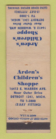 Matchbook Cover - Adren's Children's Shop Clothes Detroit MI