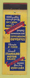 Matchbook Cover - Standard Motor Sales Used Cars Detroit MI WEAR