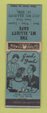 Matchbook Cover - Mount Elliott Cafe Detroit MI WEAR
