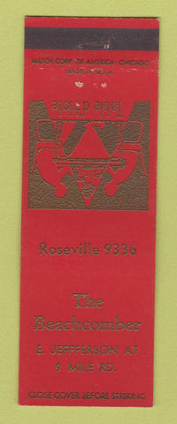 Matchbook Cover - The Beachcomber Detroit MI