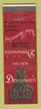 Matchbook Cover - Dominico's Italian Restaurant Detroit MI