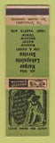 Matchbook Cover - Harper Lakepointe Service Detroit? MI GREEN Mobil oil gas