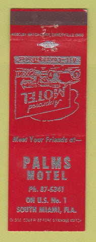 Matchbook Cover - Palms Motel South Miami FL