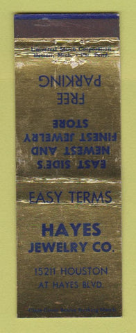 Matchbook Cover - Hayes Jewelry Detroit MI WEAR