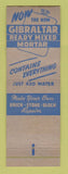 Matchbook Cover - Gibraltar Concrete JL Lumber St Clair Shores MI