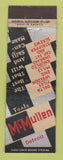 Matchbook Cover - McMullen Tools Detroit MI WEAR