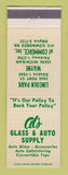 Matchbook Cover - Al's Glass Auto Supply parts Lincoln Park Wayne MI