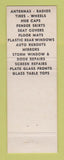 Matchbook Cover - Al's Glass Auto Supply parts Lincoln Park Wayne MI