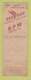 Matchbook Cover - Chevron oil gas Alamo Court Sheridan WY WORN