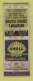 Matchbook Cover - Brighton's Shell oil gas Roscommon MI WEAR