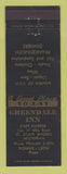 Matchbook Cover - Greendale Inn St Clair Shores MI