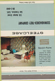 Matchbook Cover - Steelcase 60s Modern Furniture San Francisco CA 40 Strike