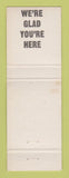 Matchbook Cover - The Cheechako Damariscotta Maine ME WEAR