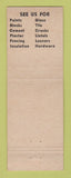 Matchbook Cover - T&M Lumber and Supply Rochester MI