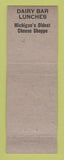 Matchbook Cover - Wilson's Cheese Shoppe Pinconning MI